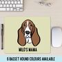 Basset Hound Face Mouse Pad, thumbnail 1 of 4