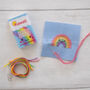 Kawaii Rainbow Mini Cross Stitch Kit, thumbnail 2 of 10