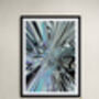 Abstract Blue Print, Marble Wall Art, thumbnail 4 of 11