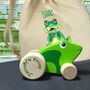 Hopping Wooden Personalised Frog In A Gift Bag, thumbnail 2 of 4
