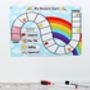 Personalised Rainbow Kids Reward Chart Map, thumbnail 1 of 3