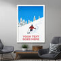 Personalised Skiing Graphic Art Print, thumbnail 4 of 7