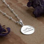 Sterling Silver Libra Star Sign Necklace, thumbnail 1 of 6