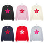 Neon Star Christmas Baubles Sweatshirt Jumper, thumbnail 4 of 8