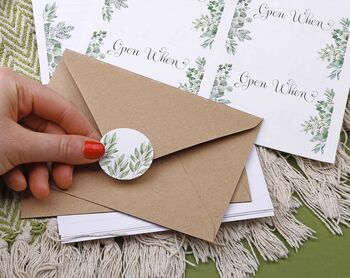 Botanical 'Open When' Envelopes Kit, 4 of 10