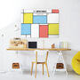 Mondrian Design | Personalised Dry Erase Weekly Planner, thumbnail 4 of 10
