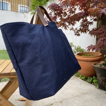 Extra Large Tote Bag, Denim Tote, Xxl Beach Bag, 4 of 4