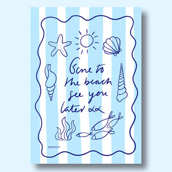 Gone To The Beach Print, 3 of 6