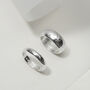 Personalised Matching Sterling Silver Hammered Rings, thumbnail 1 of 3