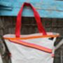 Blooper Large Upcycled Sailcloth Beach Bag, thumbnail 3 of 5