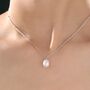 Natural Oval Pearl Necklace With A Satellite Chain, thumbnail 1 of 10