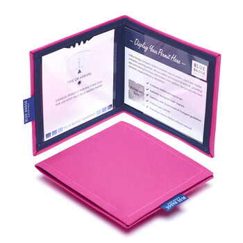 Disabled Parking Permit Wallet In Pink Panama, 5 of 5