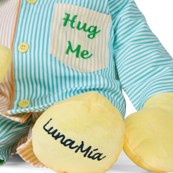 Ren Hug Me Boys Pyjama Set With Matching Mega Size Teddy Bear, 4 of 6