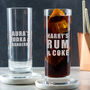 Personalised Engraved Highball Glass Alcohol Gift For Friend, thumbnail 1 of 5