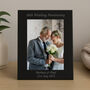 Personalised Black Glass Anniversary Frame – Laser Engraved, thumbnail 6 of 10