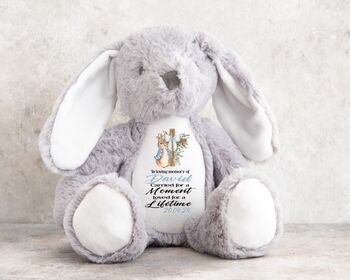 Personalised Pink Memorial Bunny Cross Teddy, 3 of 12