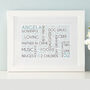 Personalised Any Age Birthday Landscape Word Art, thumbnail 3 of 8