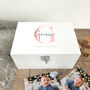 Personalised Initial Baby White Keepsake Box Three Sizes, thumbnail 4 of 11