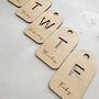 Wooden Five Days Of The Week Hanger Tags, thumbnail 2 of 6