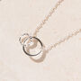 Sterling Silver Eternity Circle Necklace, thumbnail 4 of 11
