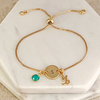 Gold Plated Capricorn Zodiac Bracelet, 3 of 7