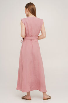 Linen Wrap Dress For Women, 11 of 12