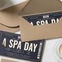Personalised Spa Day Voucher For Mum Gold Foil, thumbnail 7 of 9