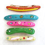 Resin Hair Clip Slide Barrettes With Rhinestone, thumbnail 1 of 6