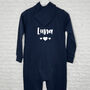 Kids Personalised Onesie With Hearts, thumbnail 6 of 7