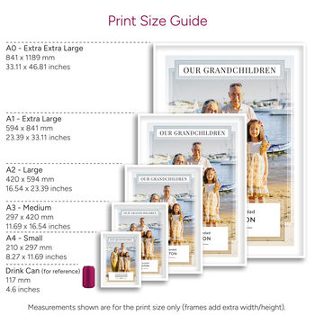 Our Grandchildren Photo Print Personalised Grandchildren Gift, 5 of 5