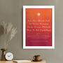 Personalised Diwali Gayatri Mantra Sunrise Framed Print, thumbnail 6 of 6