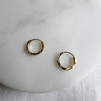 Small Huggie Sleeper Hoops, 3 of 8