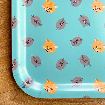 Cat Lovers Large Wooden Tray, 3 of 8