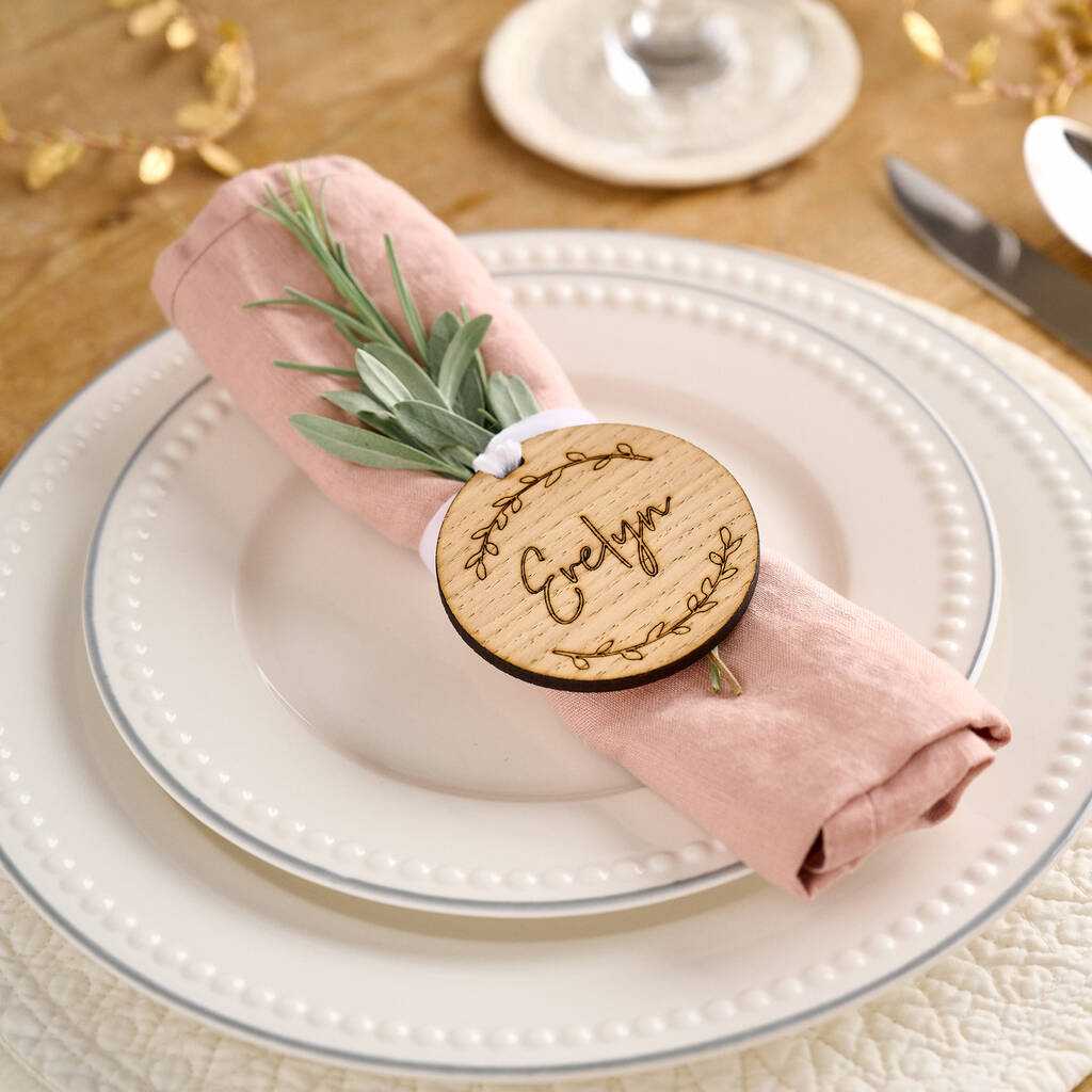 Personalised Wooden Place Setting, 1 of 8