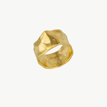 Molten Gold Fluid Wave Ring, 2 of 4