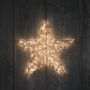 Outdoor Christmas Figure Light Up Copper Star Decoration Warm White Micro LED Battery Operated With Timer 40cm, thumbnail 1 of 3