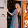 Tilly Block Print Dress Sunflower, thumbnail 2 of 3