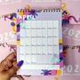 2025 Colourful Wall Calendar, thumbnail 4 of 9