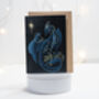 Dragon With Fairy Lights Christmas Card, thumbnail 3 of 4