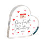 Our First Valentine’s Day Acrylic Heart Plaque Gift, thumbnail 2 of 4