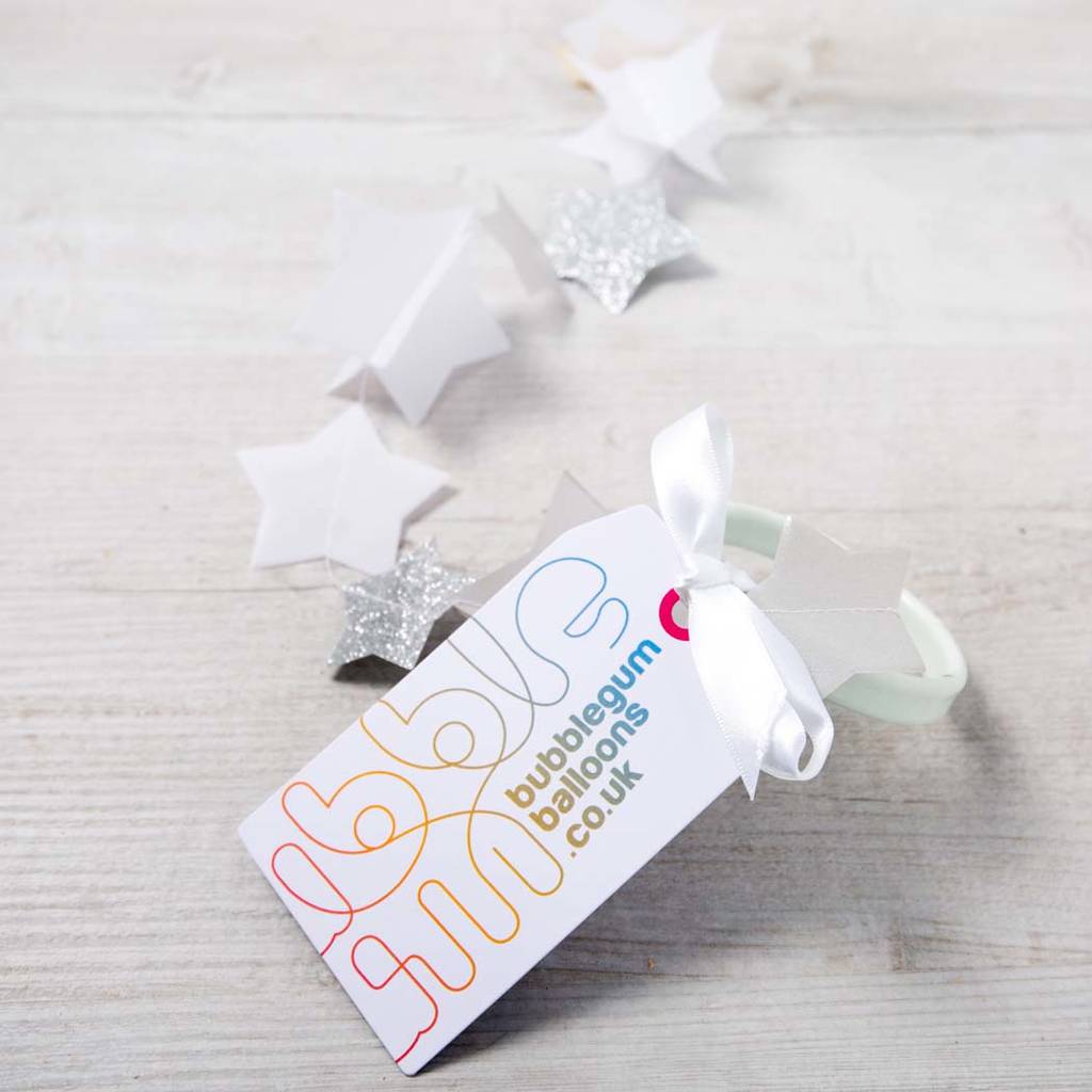 personalised christening bubble balloon by bubblegum balloons