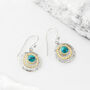 Infinity Universe Turquoise Necklace And Earring Set, thumbnail 3 of 11