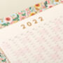 2022 Wall Planner, Calendar Bright Flowers, thumbnail 2 of 6