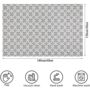 Grey Large Cotton Woven Rug, thumbnail 6 of 7