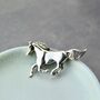 Sterling Silver Horse Brooch, thumbnail 3 of 10