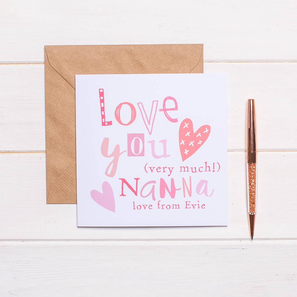 Personalised Card For Nanna By Bird&Bloom | notonthehighstreet.com