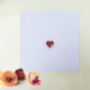 Anniversary Butterfly Red Heart Butterflies Card Not 3D, thumbnail 5 of 12