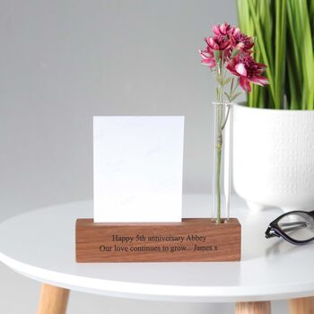 Personalised Photo Block With Print And Stem Vase, 4 of 10