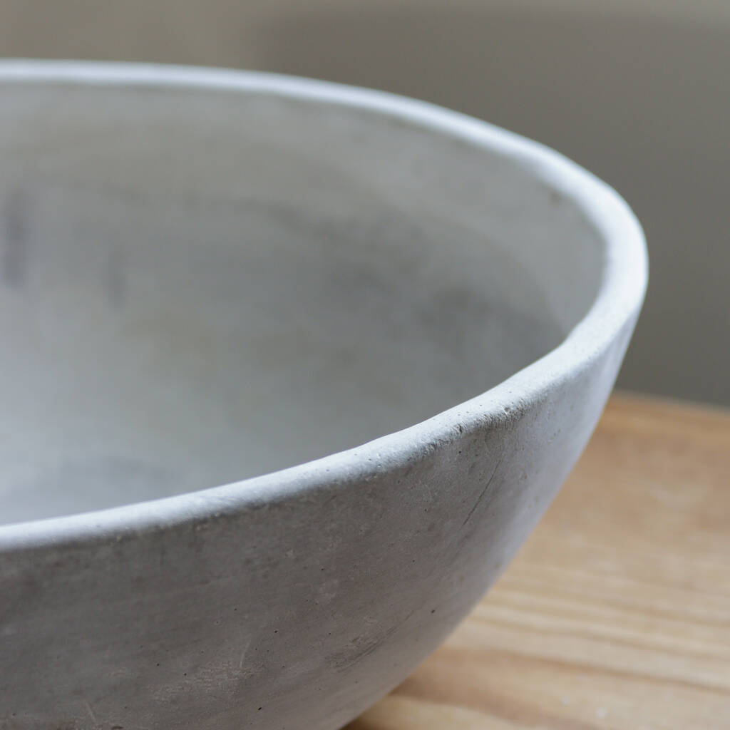 Pale Concrete Decorative Bowl By Marquis & Dawe