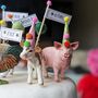Personalised Farmyard Party Animal Cake Toppers, thumbnail 3 of 7